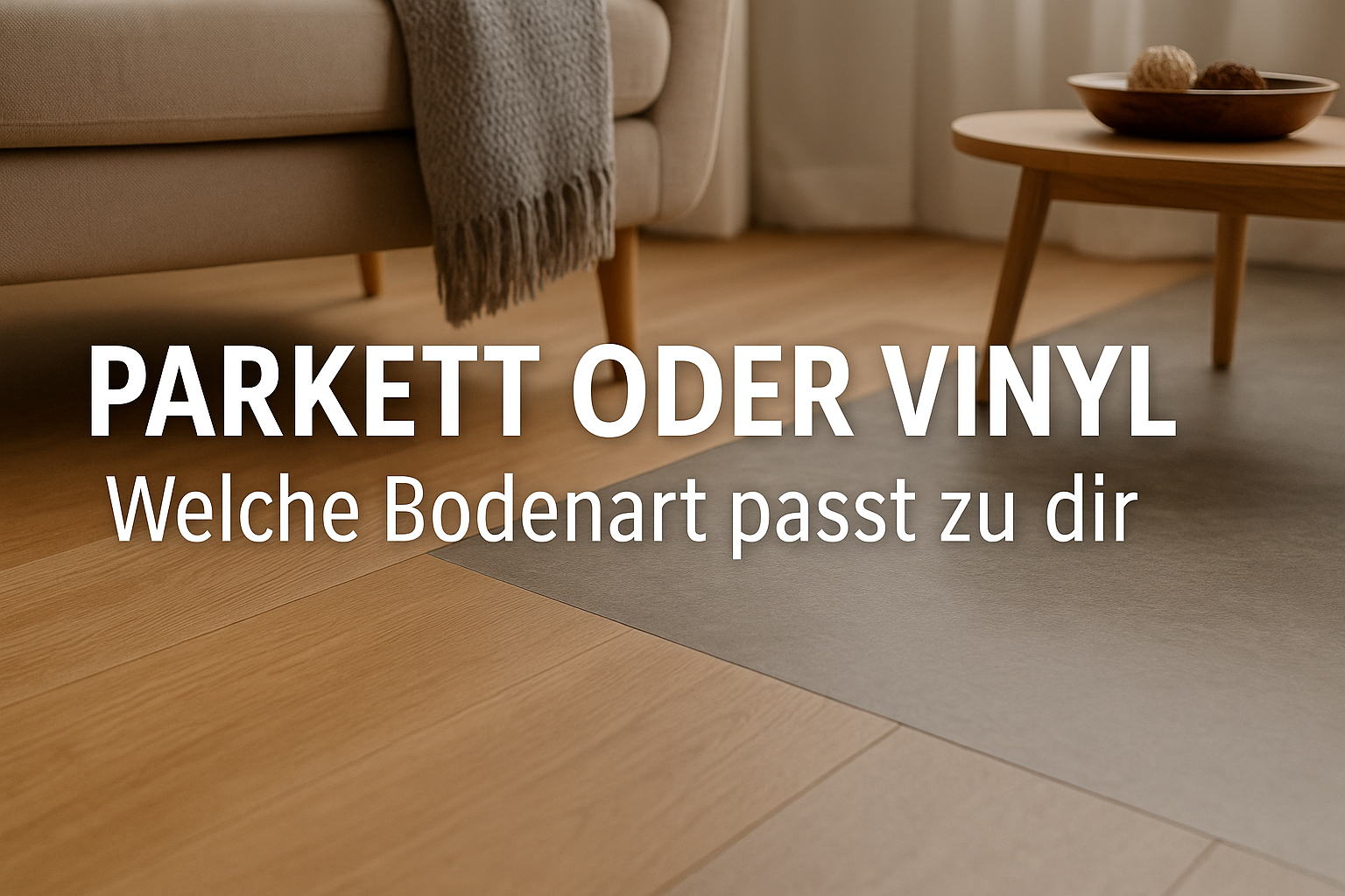 Parkett oder Vinyl? – Welche Bodenart passt zu dir